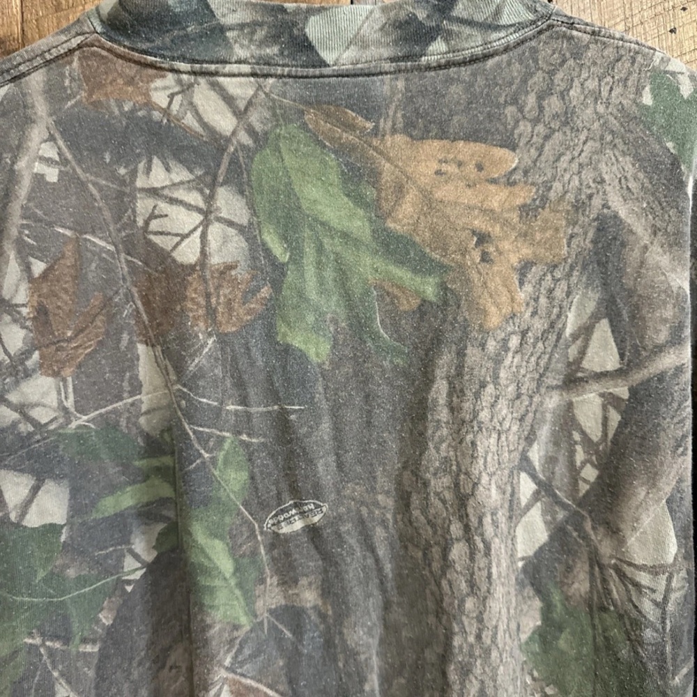 Vintage Redhead Realtree Hardwoods Camo Shirt Mens 2XL Long Sleeve Henley - Picture 9 of 10